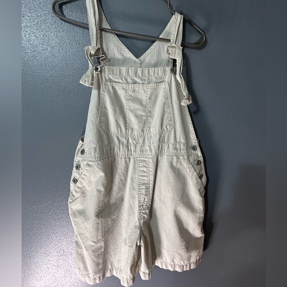 Gloria Vanderbilt Cream Jumpsuit Adjustable Straps